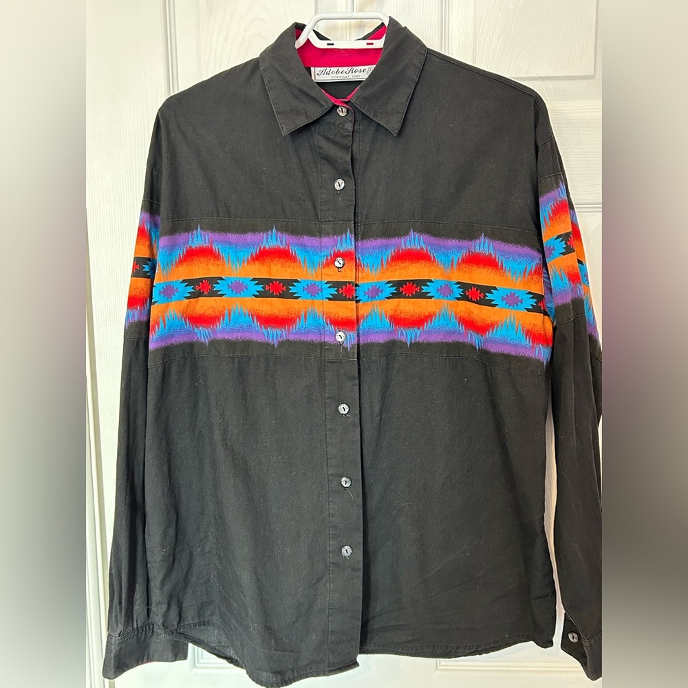 Vintage long sleeve western shirt